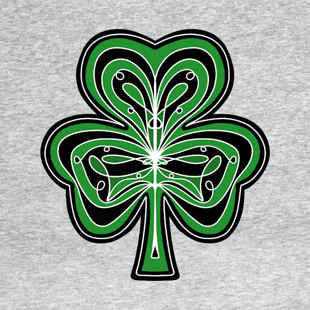 ORNATE Green  Shamrock by SartorisArt1